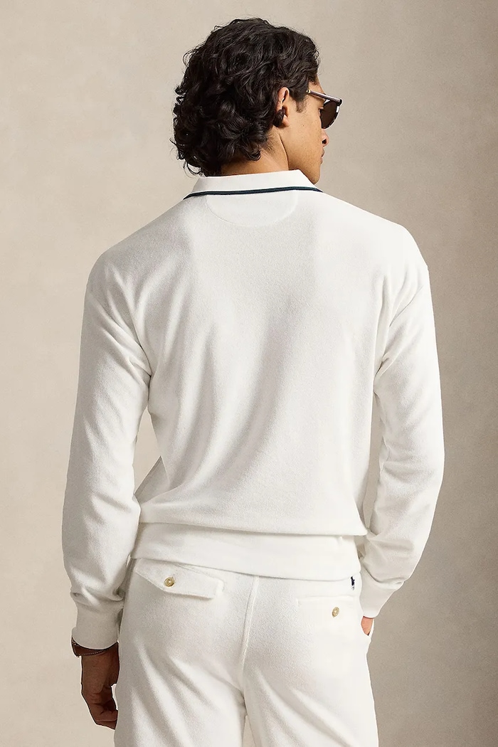 Polo Ralph Lauren sweter z bawełną męski 710B28057001 biały AW26