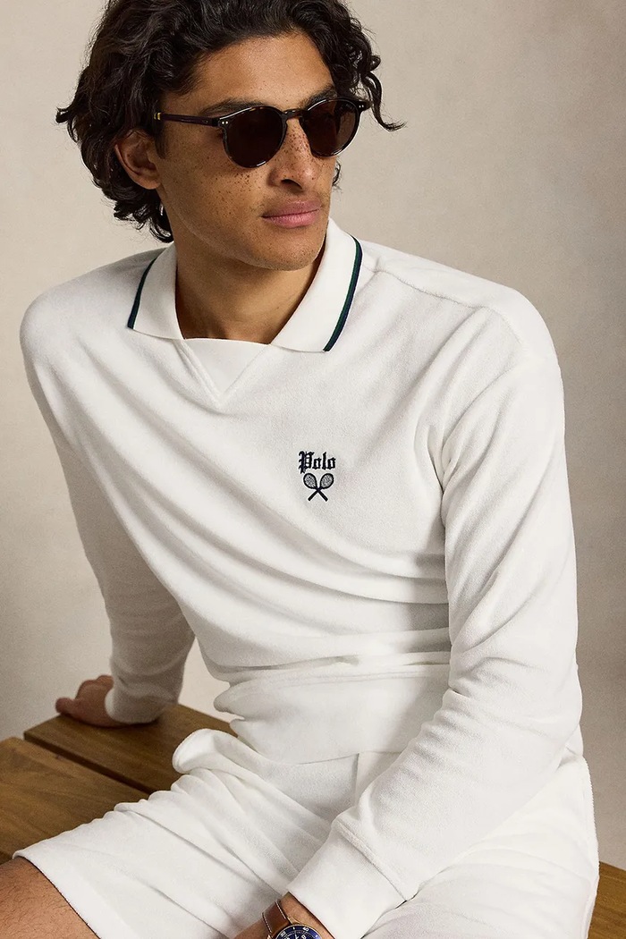 Polo Ralph Lauren sweter z bawełną męski biały 710B28057001