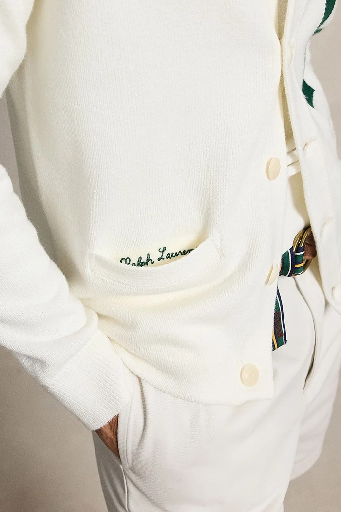 Polo Ralph Lauren kardigan bawełniany męski biały 710B17550001