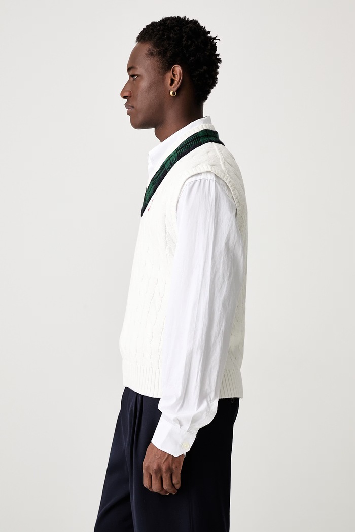 Polo Ralph Lauren vestă din bumbac pentru bărbați 710B17553001 bej AW26
