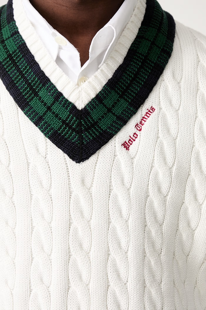 Polo Ralph Lauren vestă din bumbac pentru bărbați 710B17553001 bej