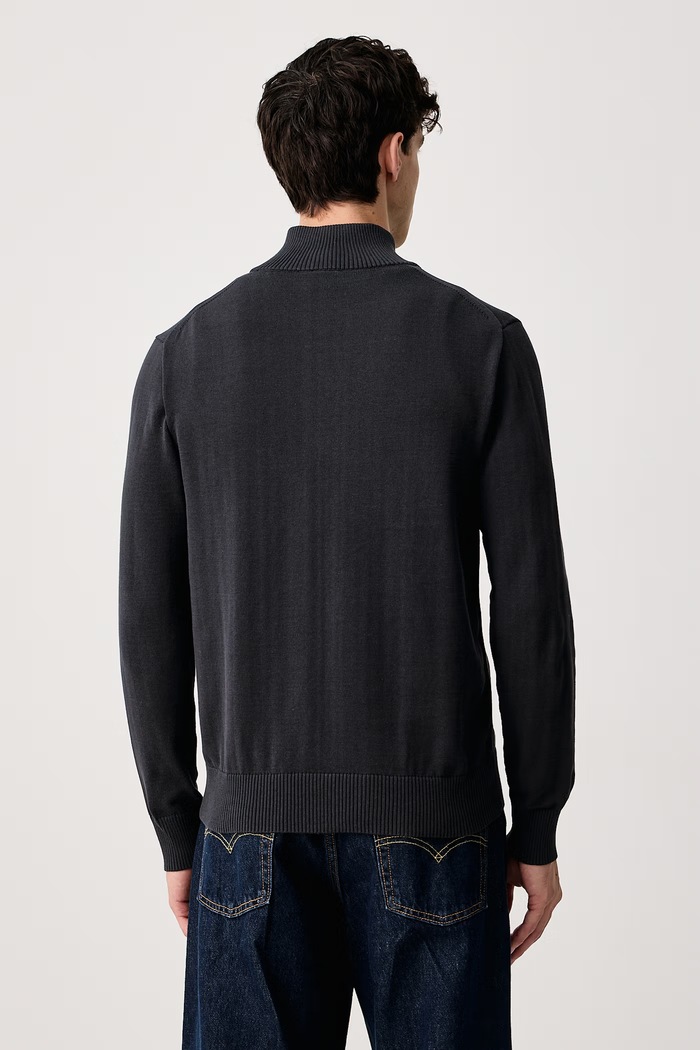 Odzież G-Star Kardigan męski z bawełną Core refined full zip D31309.E813 granatowy