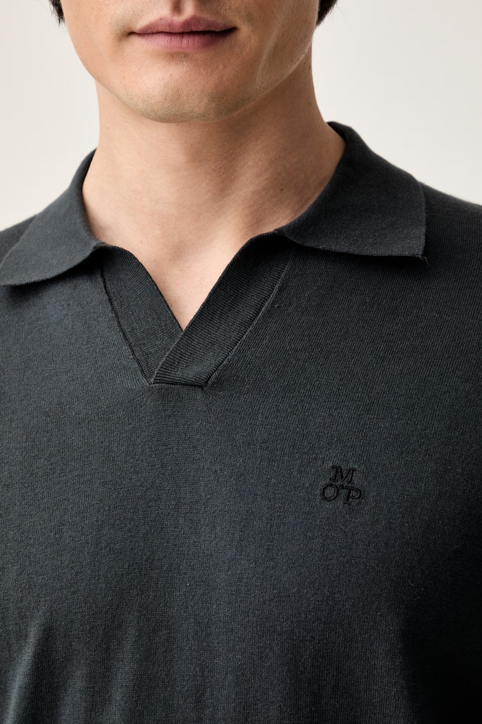 Marc O'Polo sweter męski z bawełną 5000014571 granatowy
