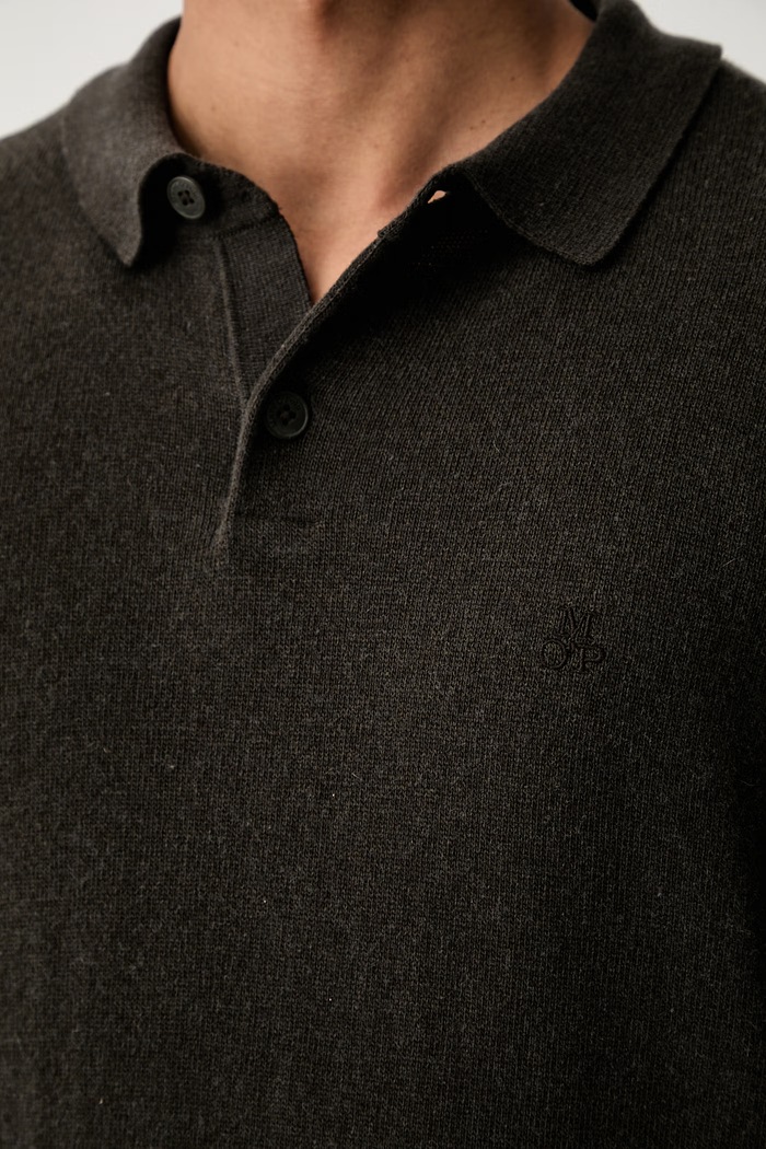 Marc O'Polo sweter męski z dodatkiem wełny 5000012479 zielony
