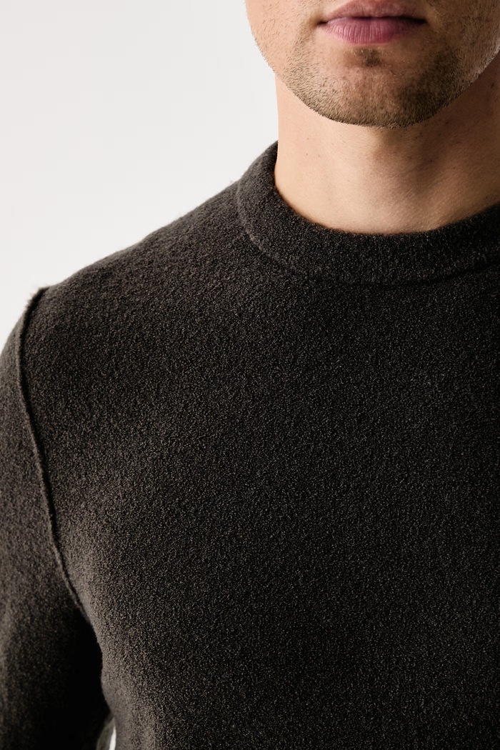 Sweter męski z wełną Marc O'Polo 5000012008 brązowy
