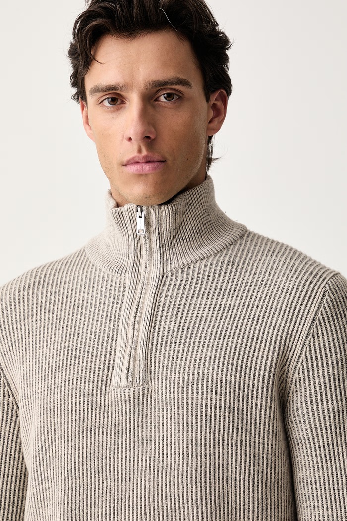 Marc O'Polo sweter męski z bawełną beżowy 5000011983