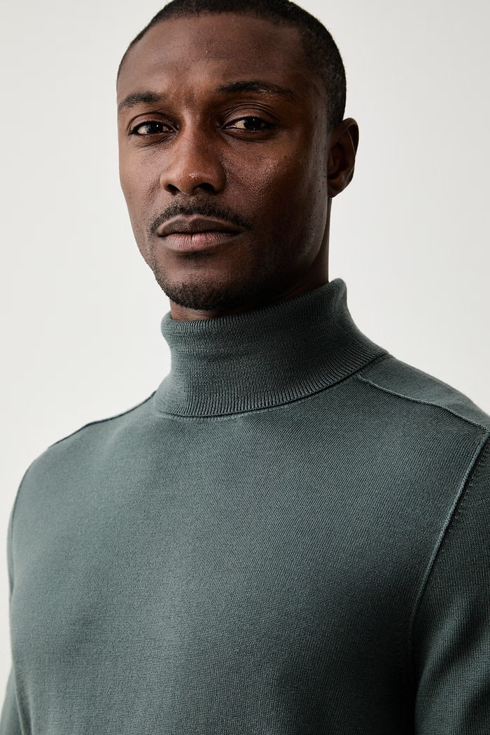 Marc O'Polo sweter męski wełniany szary 5000009036