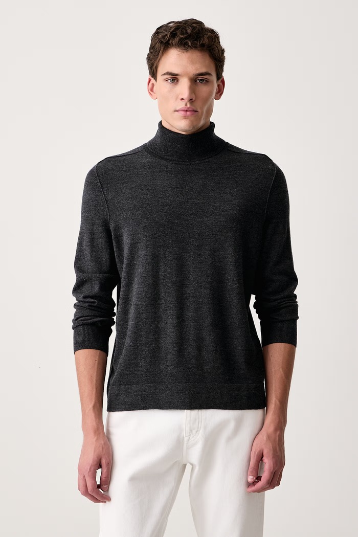 Marc O'Polo Sweter męski wełniany szary 5000009036