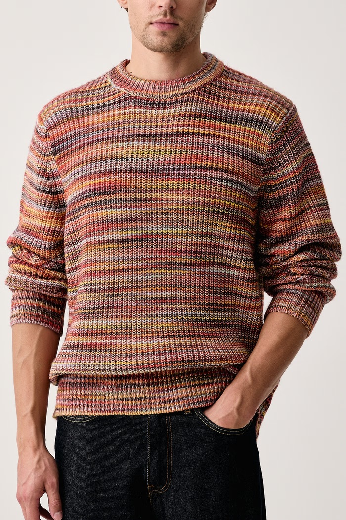 Sweter męski z bawełną Les Deux 1002186 multicolor