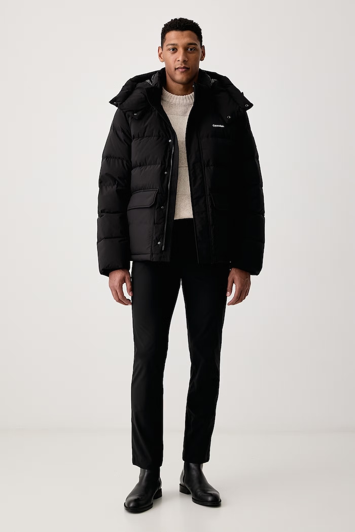 Les Deux Sweter męski wełniany 1001357 beżowy AW26
