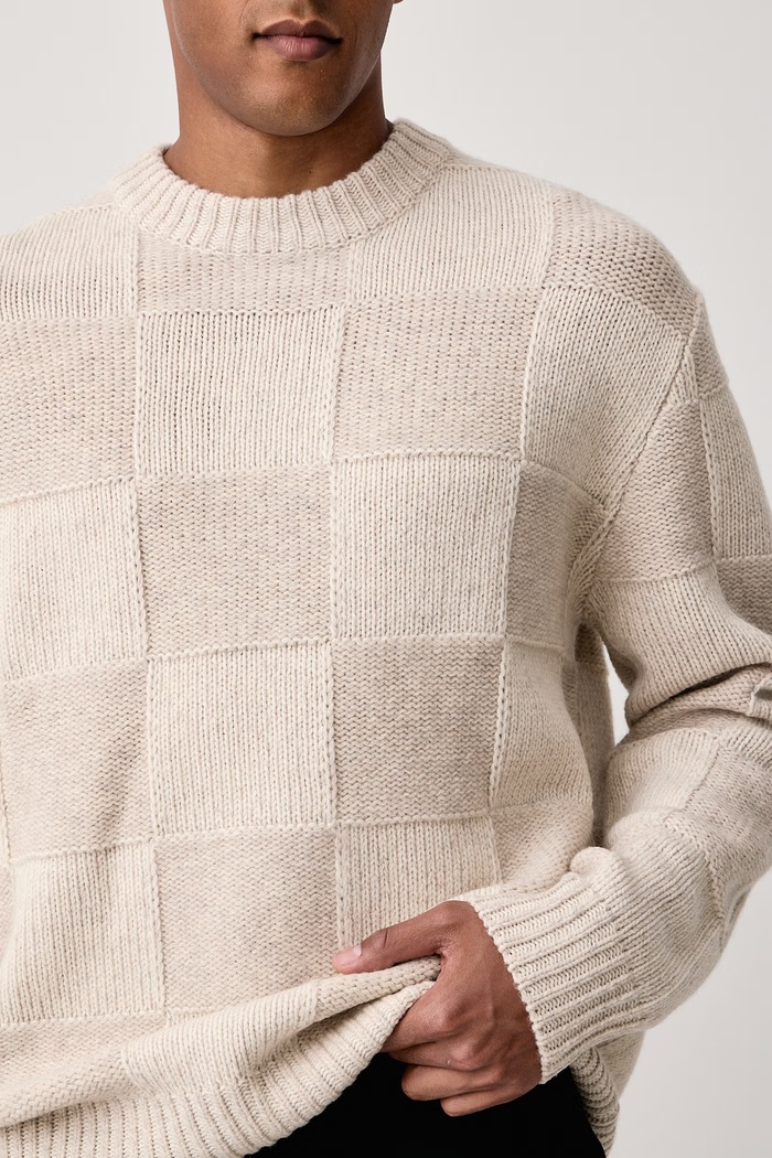 Sweter męski wełniany Les Deux 1001357 beżowy