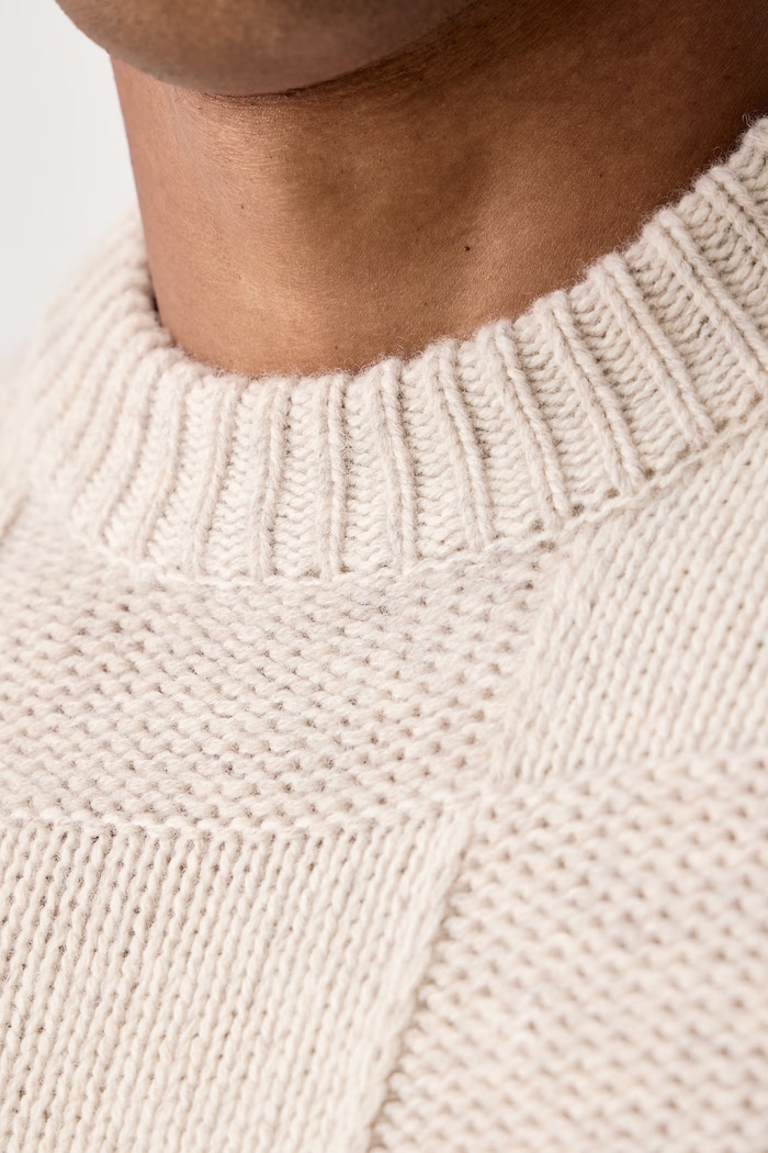Sweter męski wełniany Les Deux beżowy 1001357