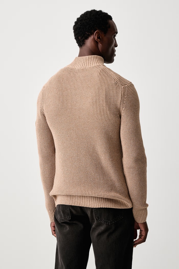 Odzież Joop! Sweter męski bawełniany 30104689 beżowy