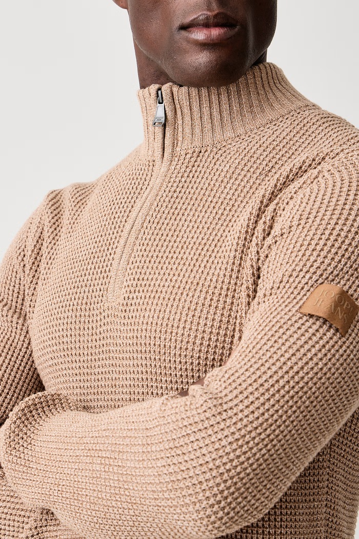 Sweter męski bawełniany Joop! 30104689 beżowy