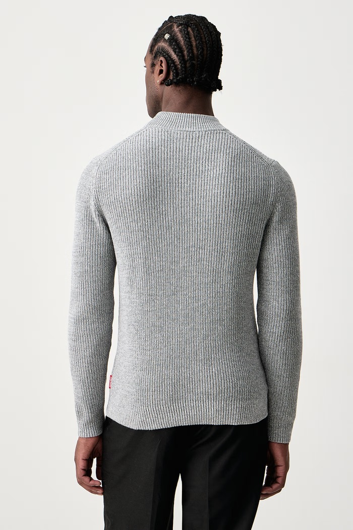 Odzież Joop! Sweter męski z dodatkiem wełny 30104686 szary