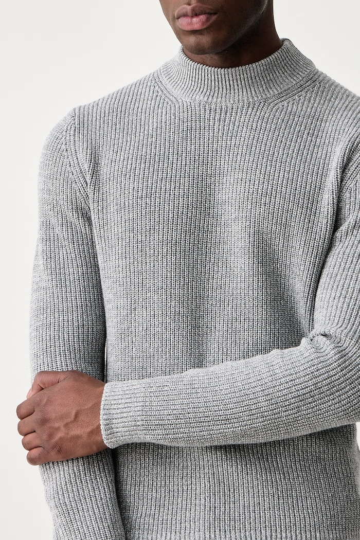 Sweter męski z dodatkiem wełny Joop! 30104686 szary