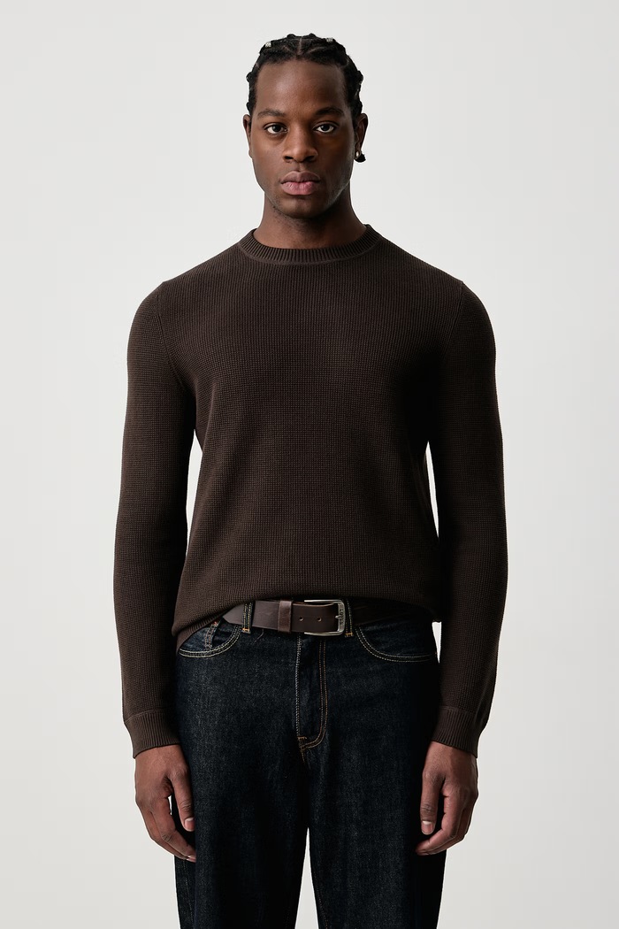 Joop! Sweter męski bawełniany brązowy 30104679