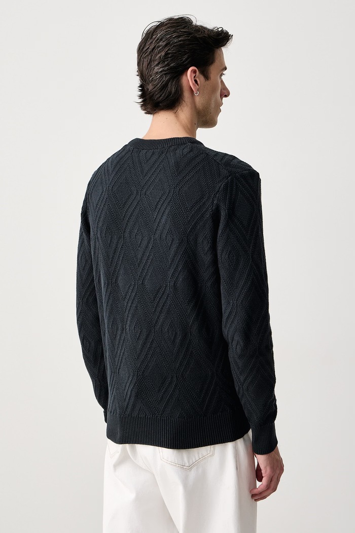 Odzież Joop! Sweter męski bawełniany 30104677 granatowy