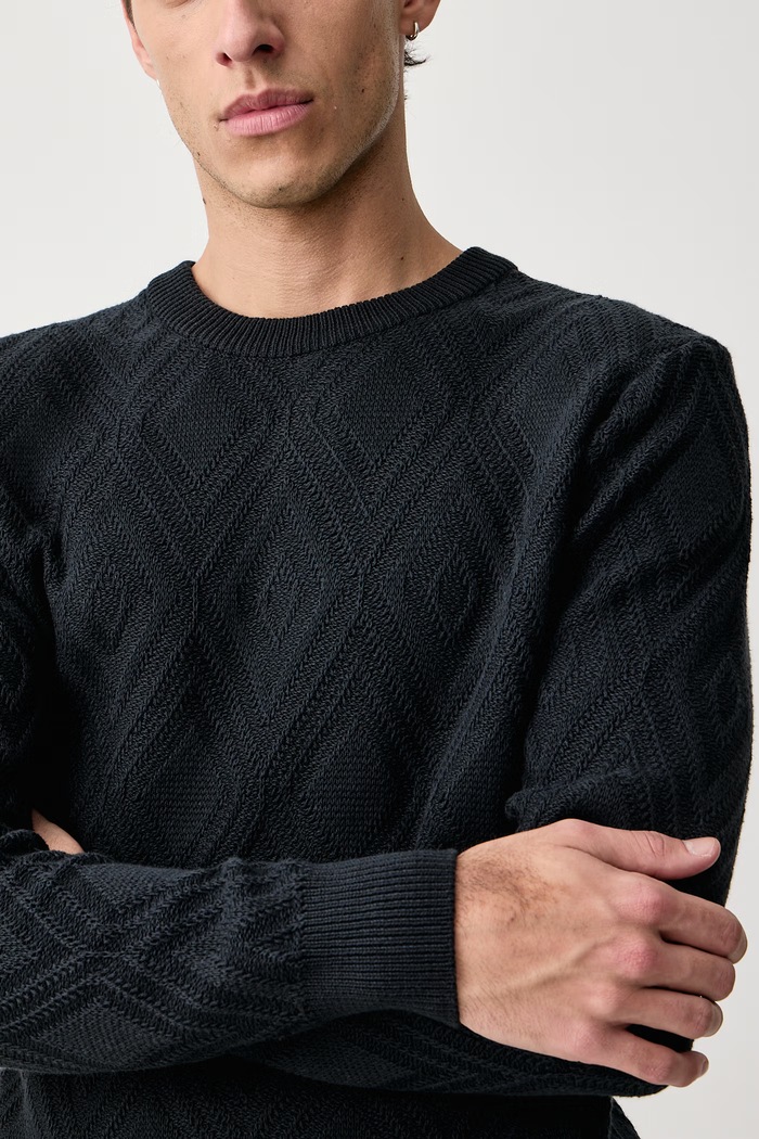 Sweter męski bawełniany Joop! 30104677 granatowy