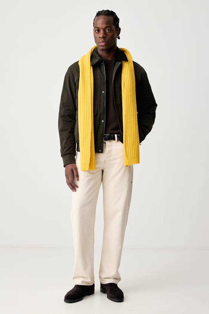 Joop! Sweter męski bawełniany 30047482 brązowy AW26