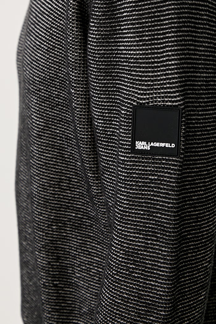 Karl Lagerfeld Jeans πουλόβερ ανδρικό βαμβακερό B3M18002 μαύρο