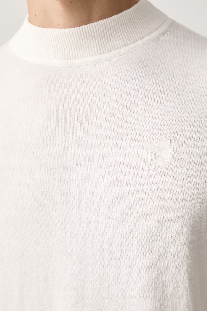 Karl Lagerfeld sweter męski z bawełną 563300.655002 beżowy