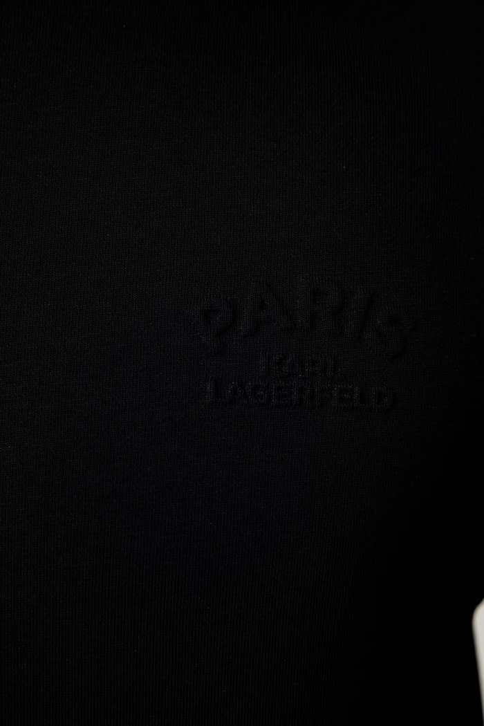 Karl Lagerfeld majica za muškarce s pamukom 563900.705109 crna