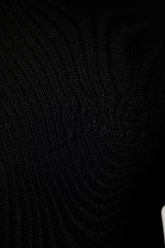 Karl Lagerfeld majica za muškarce s pamukom 563900.705109 crna