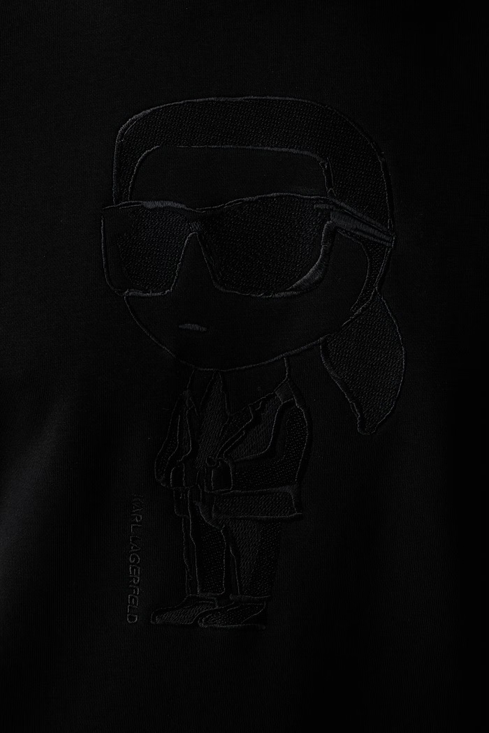 Karl Lagerfeld felpa da uomo con cotone 563900.705011 nero