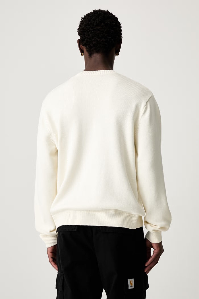Abbigliamento Carhartt WIP Deck maglione in cotone da uomo I036847 beige