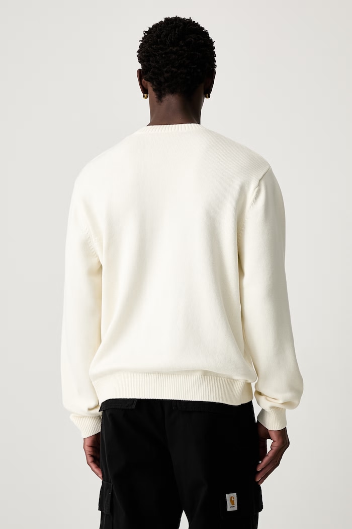 Abbigliamento Carhartt WIP Deck maglione in cotone da uomo I036847 beige