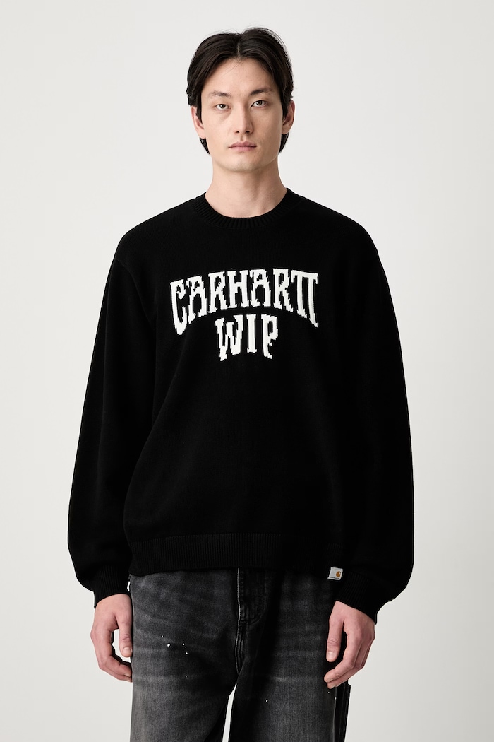 Carhartt WIP Deck πουλόβερ βαμβακερό ανδρικό μαύρο I036847