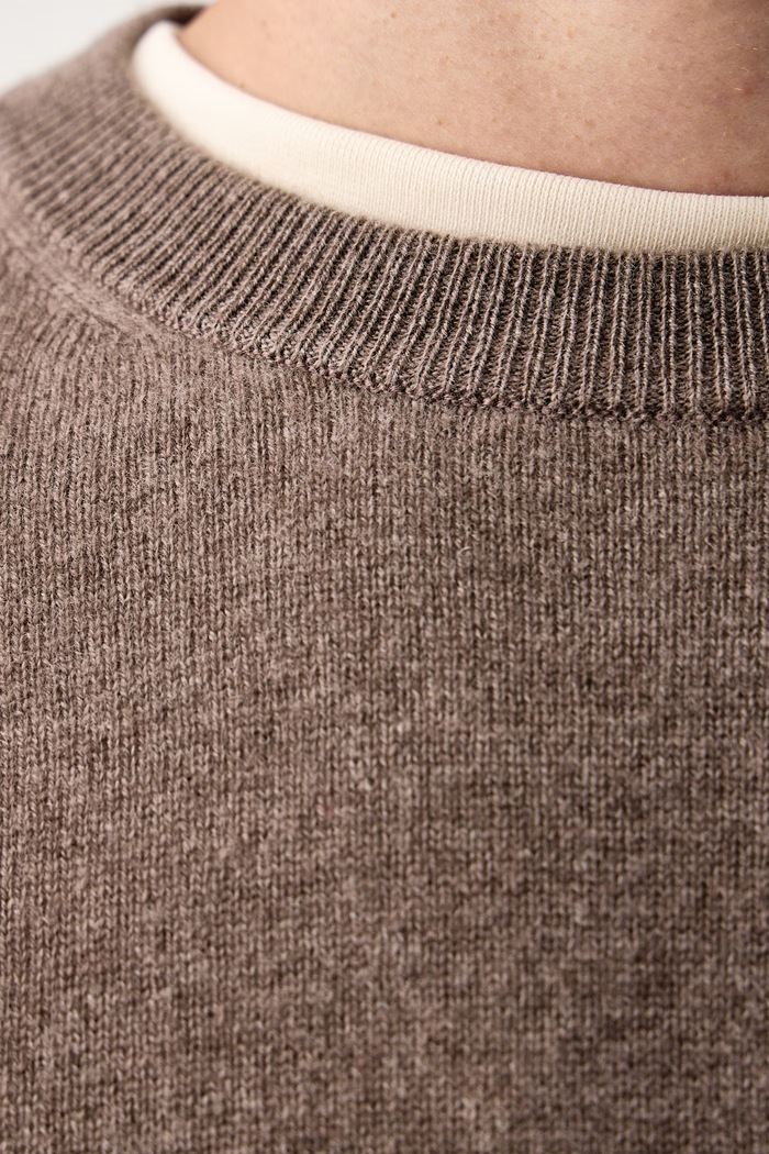 Sweter męski wełniany Lindbergh brązowy 30.842150