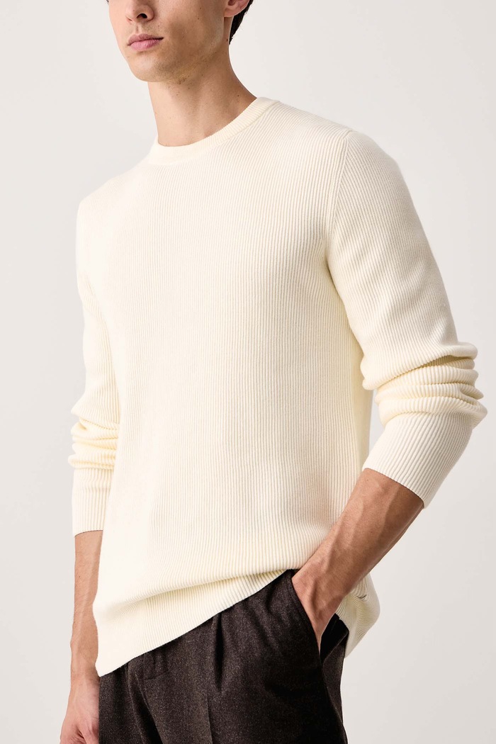 Sweter męski z bawełną Lindbergh 30.804037 beżowy