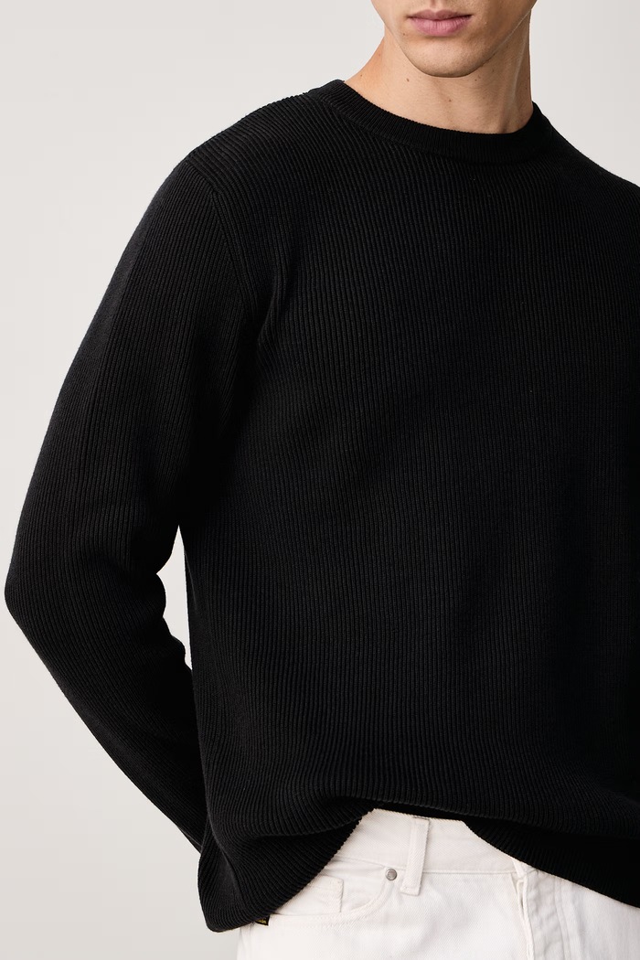 Sweter męski z bawełną Lindbergh 30.804037 czarny