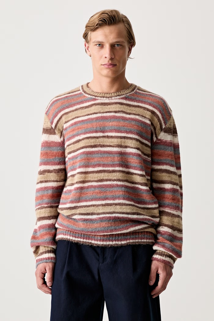 A.P.C. pull hector sweter z wełną pomarańczowy WPABG.H23504