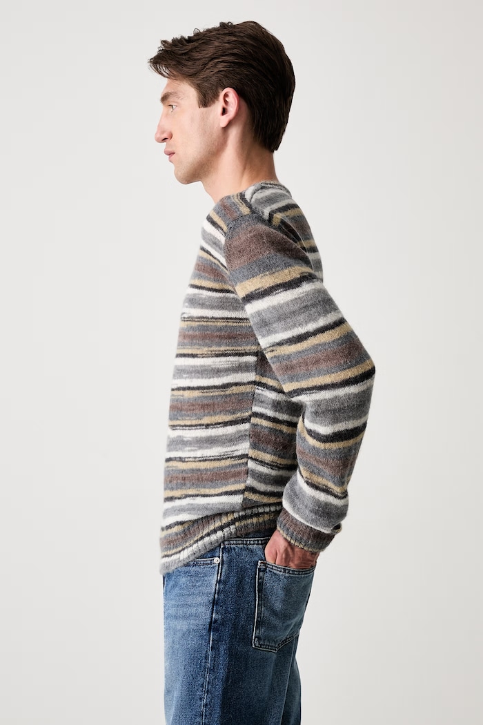 A.P.C. sweter z wełną pull hector WPABG.H23504 multicolor AW26