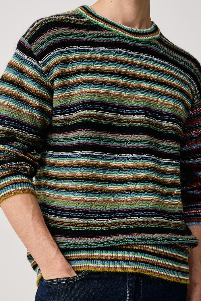 Sweter męski z dodatkiem wełny PS Paul Smith M2R.A074.W22832 zielony