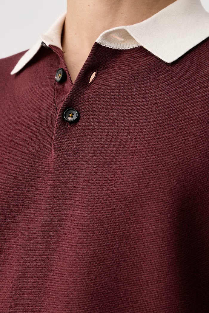 Sweter męski bawełniany PS Paul Smith bordowy M2R.A062.W22831