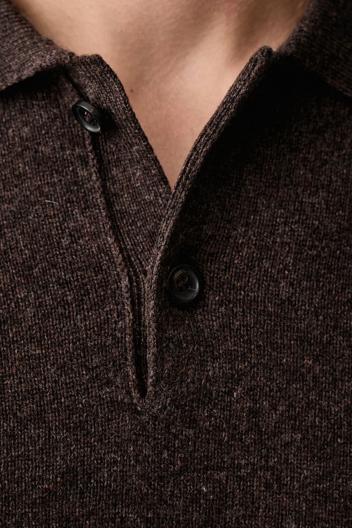 Sweter męski z wełny merino PS Paul Smith brązowy M2R.A059.W22514