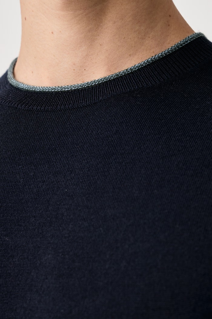 Sweter męski wełniany PS Paul Smith granatowy M2R.A058.W22827