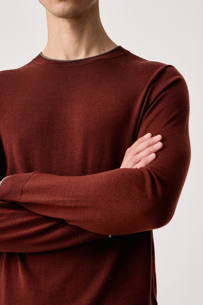 Sweter męski wełniany PS Paul Smith M2R.A058.W22827 brązowy