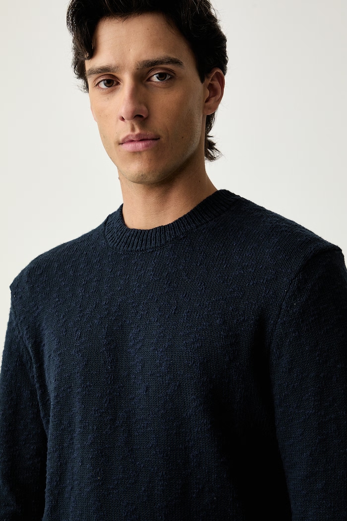 Guess Jeans svetr pánský bavlněný námořnická modř M6YR06.Z0870