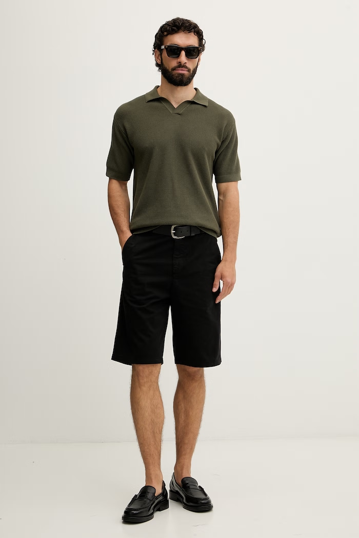 BOSS Orange polo tričko pánske bavlnené Kocello 50565130 zelená AW26