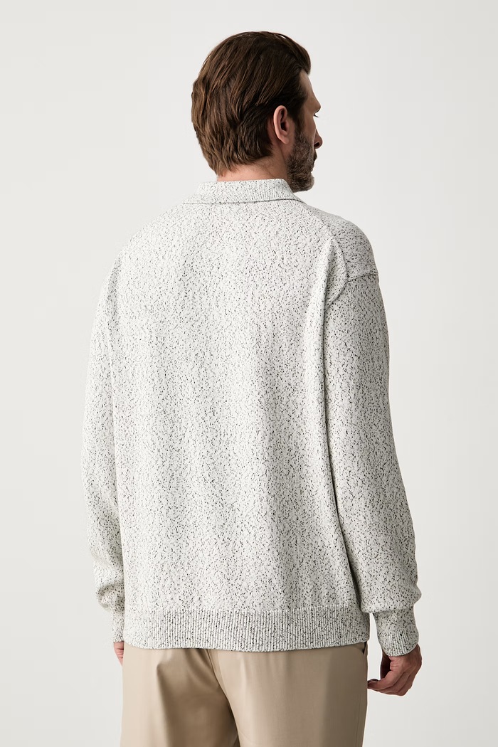 Odzież BOSS sweter męski z bawełną C-Lomerlo 50565525 beżowy