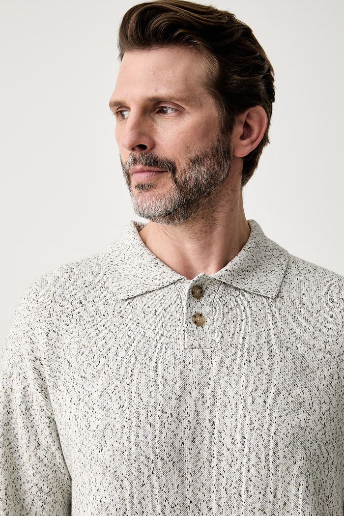BOSS sweter męski z bawełną C-Lomerlo beżowy 50565525