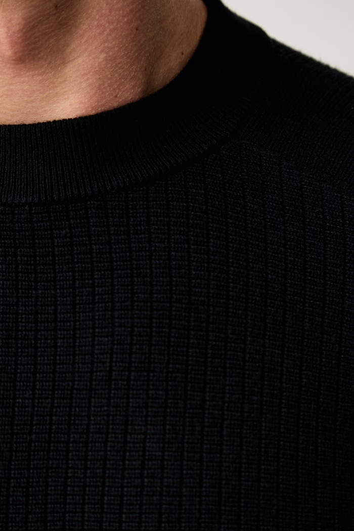 BOSS sweter męski z bawełną C-Lacerbo 50565523 czarny