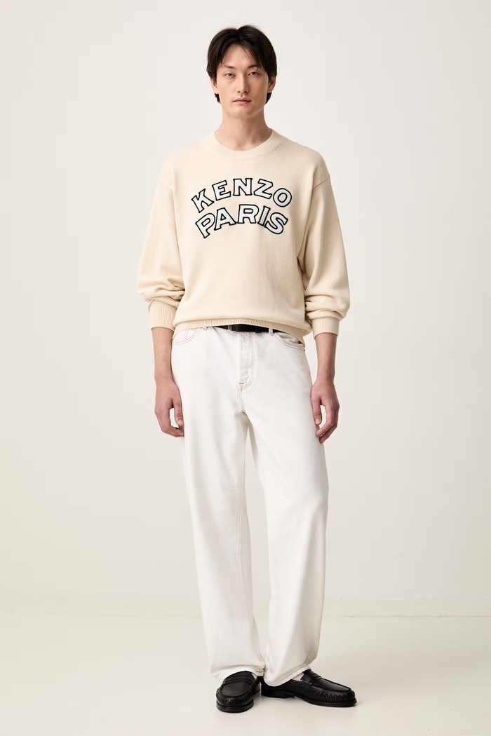 Kenzo svetr pánský s vlnou FG65PU8223EW béžová AW26