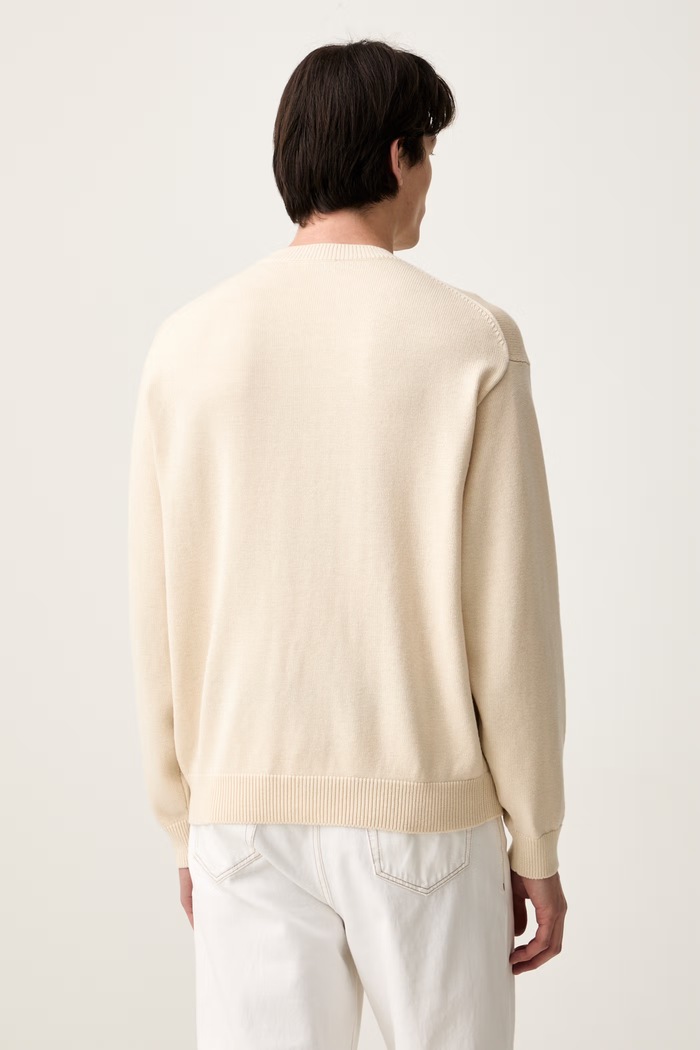 Oblečení Kenzo svetr pánský s vlnou FG65PU8223EW béžová