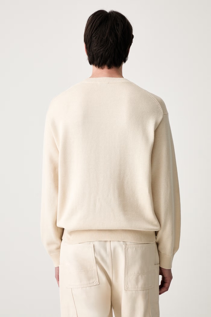 Odzież Kenzo sweter z wełną męski FG65PU8223EW beżowy